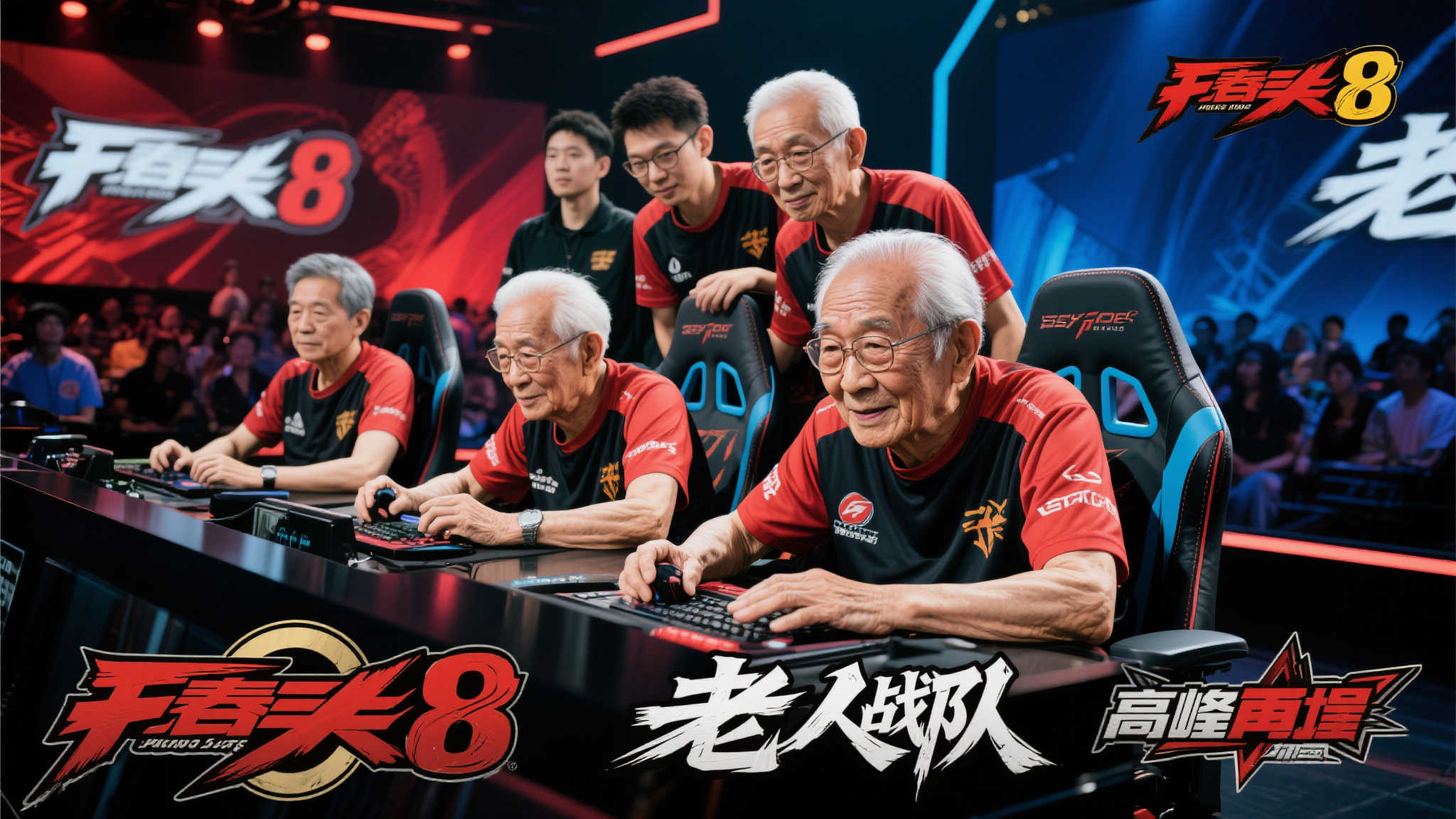高龄玩家齐争锋！电竞长者组队开战《铁拳8》联盟赛